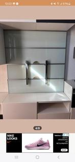 Ikea Glazen Wandpanelen met TV Beugel voor Besta kasten, Huis en Inrichting, Ophalen, Gebruikt, 100 tot 150 cm, 100 tot 150 cm