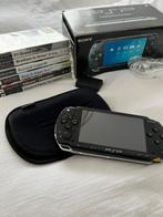 PSP 1004 Zwart + Games - Complete Set!, Spelcomputers en Games, Spelcomputers | Sony PSP, Ophalen of Verzenden, Gebruikt, Met games