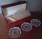 Vintage kristallen onderzetters 11stuks, Ophalen of Verzenden