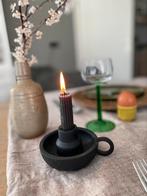 Zwart metalen HEMA kandelaar / blaker, Huis en Inrichting, Woonaccessoires | Kandelaars en Kaarsen, 25 tot 50 cm, Zwart, Ophalen of Verzenden