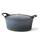 Cuisinox Volcan Gietijzeren Braadpan 29 cm Denim Blue, Gietijzer, Verzenden