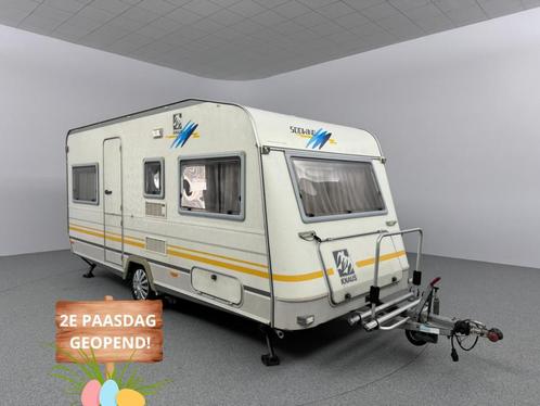Knaus Südwind 450 TU Mover Fietsendrager, Caravans en Kamperen, Caravans, Bedrijf, Rondzit, Knaus, Vast bed, 4 tot 5 meter, Reservewiel