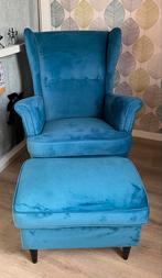 Fauteuil Strandmon, petrolblauw, Ophalen, 75 tot 100 cm, Zo goed als nieuw, 75 tot 100 cm