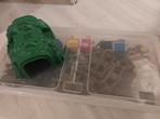 Bak met Lego Duplo treinrails, wagons en tunnel, Kinderen en Baby's, Speelgoed | Duplo en Lego, Ophalen, Gebruikt, Losse stenen