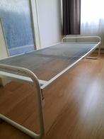 bed, stevig, metalen eenpersoonsbed, Ophalen, Gebruikt, Eenpersoons, Wit