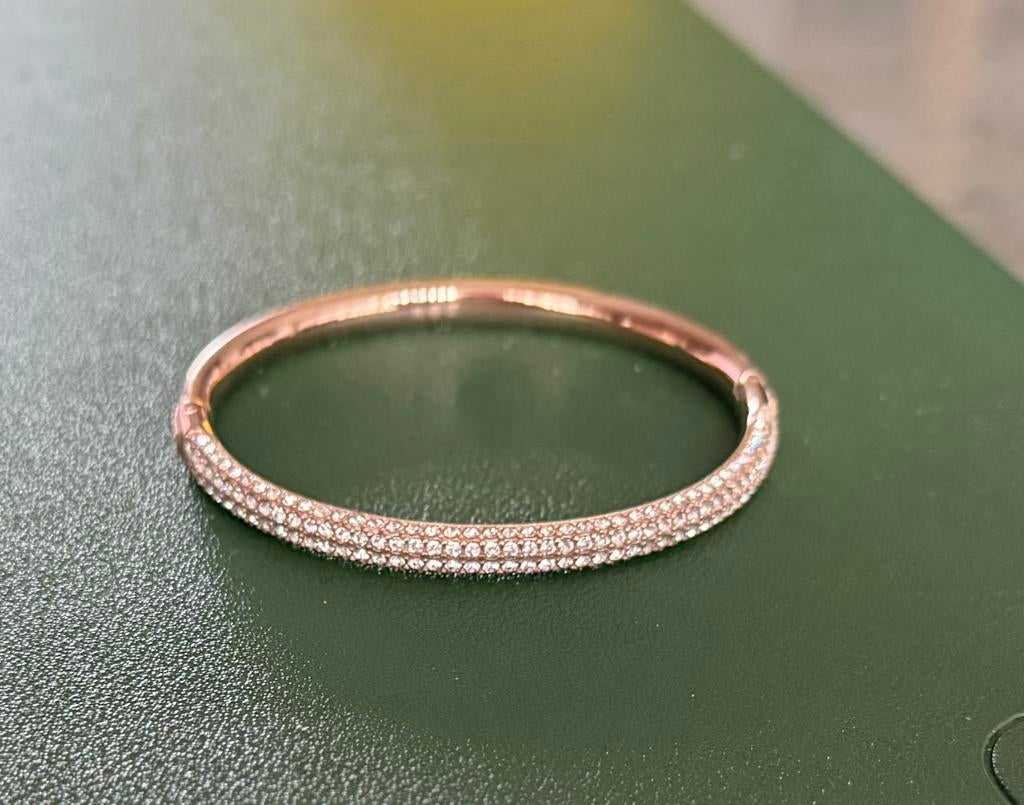 Swarovski armband stone:bangle silk/pro NIEUW, Sieraden, Tassen en Uiterlijk, Armbanden, Nieuw, Overige materialen, Zilver, Ophalen of Verzenden