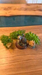 Egel konijn en 3 trosjes druiven, Antiek en Kunst, Antiek | Glas en Kristal, Ophalen of Verzenden