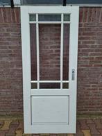 Linksdraaiende opdekdeur 83x198 - mist ruit, Gebruikt, 80 tot 100 cm, Binnendeur, Minder dan 200 cm