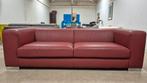 Rode leren L'ancora 3 zits design bank in perfecte staat!!!, Huis en Inrichting, Modern design, Driepersoons, 75 tot 100 cm, Ophalen of Verzenden
