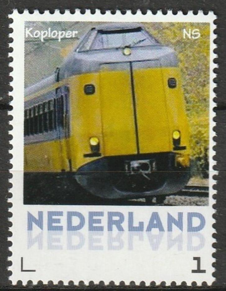 Persoonlijke postzegel treinen NS koploper postfris, Postzegels en Munten, Postzegels | Nederland, Postfris, Na 1940, Verzenden