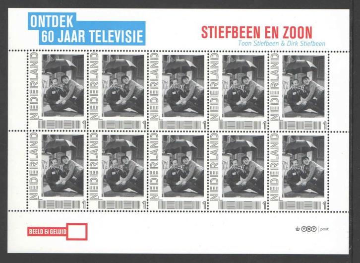 Postzegels Ontdek 60 jaar Televisie: Stiefbeen en Zoon, Postzegels en Munten, Postzegels | Nederland, Postfris, Na 1940, Ophalen of Verzenden