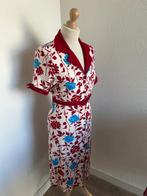 King Louie maat L rode doorknoop jurk 1775, Maat 42/44 (L), Ophalen of Verzenden, Zo goed als nieuw, Knielengte