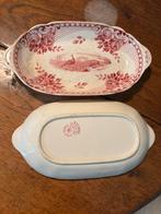 Twee schaaltjes van societe ceramique maastricht peacock, Ophalen of Verzenden