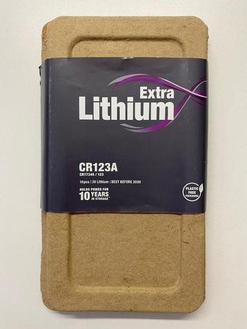 Lithiumbatterijen 3V CR123A en CR-2/3AZ beschikbaar voor biedingen