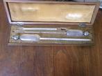 Antieke Kist met twee hydrometers en een thermometer, Ophalen of Verzenden