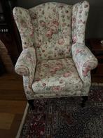 Gebloemde fauteuil, Huis en Inrichting, Ophalen, Gebruikt, 75 tot 100 cm, 50 tot 75 cm