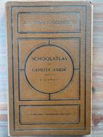 Oude Schoolatlas der Geheele Aarde 1929, Gelezen, Bosatlas, Ophalen of Verzenden, 1800 tot 2000