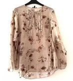 SALE......Massimo Dutti bruin beige dessin blouse 40/42 CHCS, Kleding | Dames, Maat 38/40 (M), Ophalen of Verzenden, Zo goed als nieuw