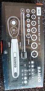 Bahco SL25 Ratel Doppenset 25-delig 1/4", Doe-het-zelf en Verbouw, Gereedschap | Handgereedschap, Ophalen of Verzenden, Nieuw