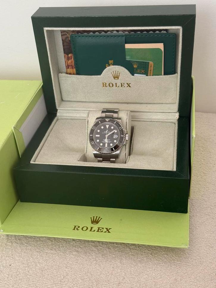 Rolex Submariner Day Date 116610 Herenhorloge, Sieraden, Tassen en Uiterlijk, Horloges | Heren, Zo goed als nieuw, Rolex, Staal