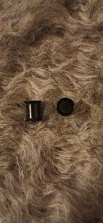 Oor tunnels zwart 7 mm, Ophalen of Verzenden, Nieuw, Staal, Overige typen