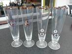 4 mooie WARSTEINER tulp bier glazen 0.2 / bier glas z.g.a.n., Ophalen of Verzenden, Zo goed als nieuw, Glas of Glazen, Overige merken