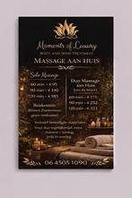 aan Huis – Solo of Duo  ontspanningsmassage