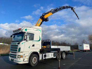 Scania R580 V8 Effer 370 crane with jib and winch (bj 2005) beschikbaar voor biedingen