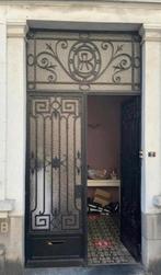 Prachtige smeedijzeren dubbele voordeur uit 1910, Doe-het-zelf en Verbouw, Deuren en Horren, 215 cm of meer, 120 cm of meer, Zo goed als nieuw