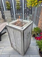 Sfeervolle rvs Vuurtafel voor Buiten, Tuin en Terras, Ophalen, Gebruikt