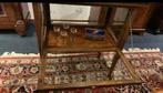 Theekastje met rondom geslepen ster in de ruitjes glasplaat, Antiek en Kunst, Curiosa en Brocante, Ophalen