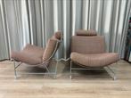 Leolux Volare fauteuils – opnieuw gestoffeerd, Design, 75 tot 100 cm, Ophalen of Verzenden, Zo goed als nieuw