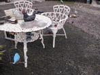 Prachtig gietijzeren tuinset, Tuin en Terras, Ophalen of Verzenden, Overige materialen, 2 zitplaatsen