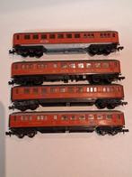Set van 4 rijtuigen N-spoor, Hobby en Vrije tijd, Modeltreinen | N-Spoor, Overige merken, Gebruikt, Gelijkstroom, Wagon