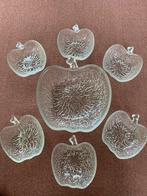 Complete set vintage appel schalen glas CoVetro Italië 1970, Antiek en Kunst, Ophalen of Verzenden