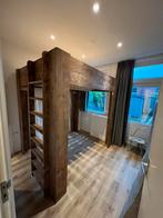 Massief Houten Hoogslaper 160x200 - Zo Goed Als Nieuw!, Huis en Inrichting, Ophalen, Hoogslaper, Tweepersoons, Zo goed als nieuw