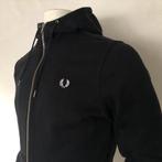 Fred Perry zip collar jacket met hoody - heren black, Ophalen of Verzenden, Zo goed als nieuw, Maat 48/50 (M), Zwart