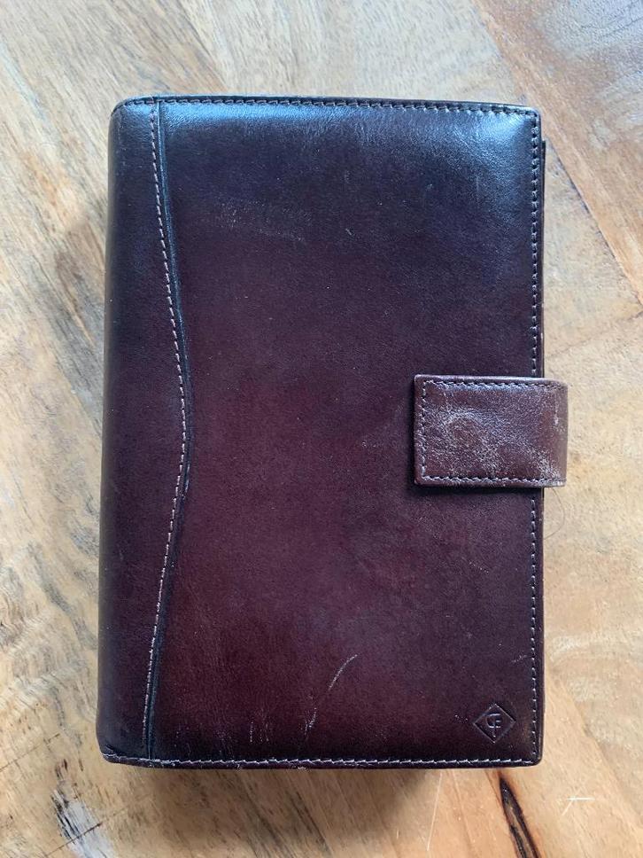 Lederen agenda, Diversen, Agenda's, Gebruikt, Ophalen of Verzenden