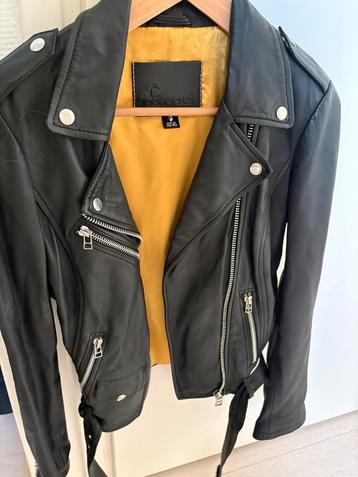 Goosecraft Leren Jack - Zwart - Als Nieuw! beschikbaar voor biedingen