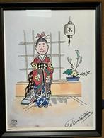 Unieke tekening van Wiske door Willy van der Steen, Antiek en Kunst, Ophalen of Verzenden