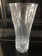 Vintage geslepen vaas hoog 24,5 cm, Ophalen of Verzenden