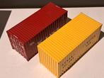 Tekno containers 2 x 20ft, Hobby en Vrije tijd, Modelauto's | 1:50, Ophalen of Verzenden, Zo goed als nieuw, Bus of Vrachtwagen