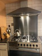 Roestvrijstalen 5-pits gasfornuis en elektrische oven, Ophalen, Gebruikt, 60 cm of meer, Gas