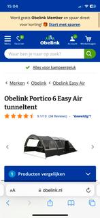 Tunneltent obelink partico 6 air NIEUWSTAAT, Caravans en Kamperen, Ophalen, Nieuw