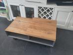 Salontafel hout en grijs BxDxH 110x60x41, Huis en Inrichting, Tafels | Salontafels, Ophalen, Gebruikt, 50 tot 100 cm, 50 tot 100 cm