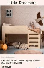 Little Dreamers bed halfhoog (met bureau), Kinderen en Baby's, Ophalen, 85 tot 100 cm, Zo goed als nieuw, Lattenbodem