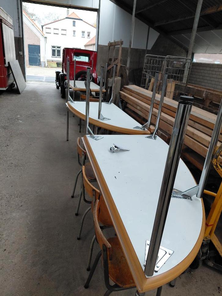 vergadertafel groot, 6 delig, Huis en Inrichting, Bureaus, Zo goed als nieuw, In hoogte verstelbaar, Ophalen