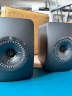KEF LS50 Black Edition - 1e eigenaar, Gebruikt, 60 tot 120 watt, Front, Rear of Stereo speakers, Ophalen