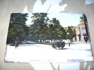 Utrecht Maliebaan kleur 1906 villa fietser handkar gel + pz  beschikbaar voor biedingen