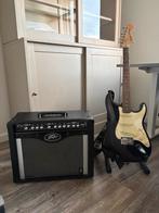 Squier Stratocaster + Peavey Versterker Compleet Pakket, Ophalen, Fender, Gebruikt, Met versterker